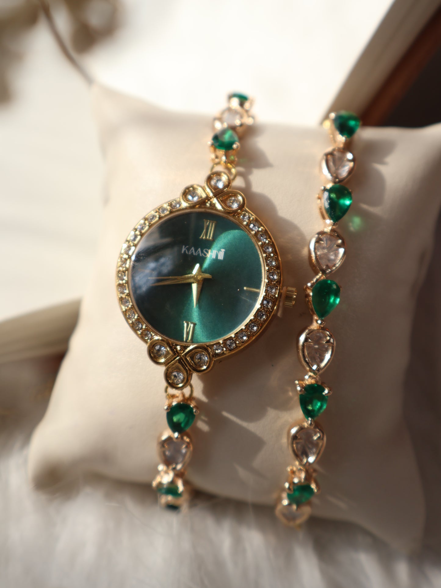Danica Polki Wrist Watch & Bracelet Set