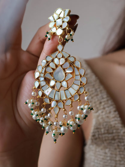 Jolene Mother-of-Pearl Chaandbaali Earrings