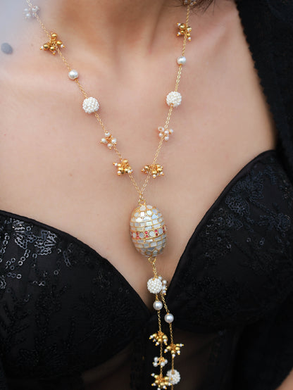Deetya Mother-of-Pearl Pendant Necklace