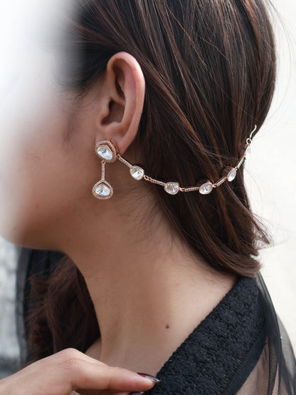 Lexie Polki Earchain Earrings
