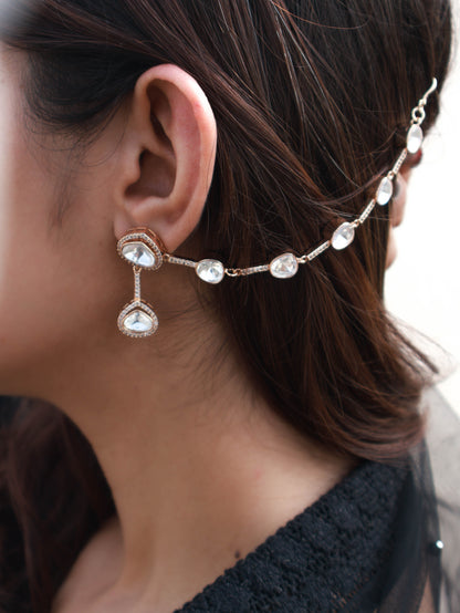 Lexie Polki Earchain Earrings