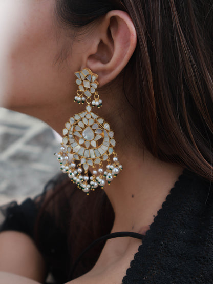 Jolene Mother-of-Pearl Chaandbaali Earrings