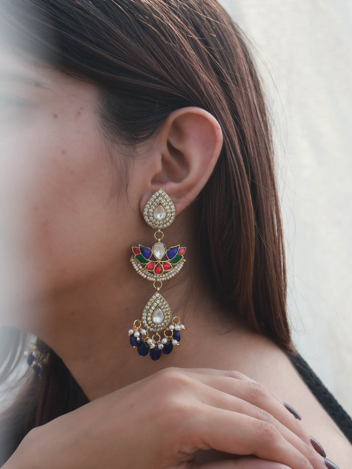 Aabish Kundan Earrings
