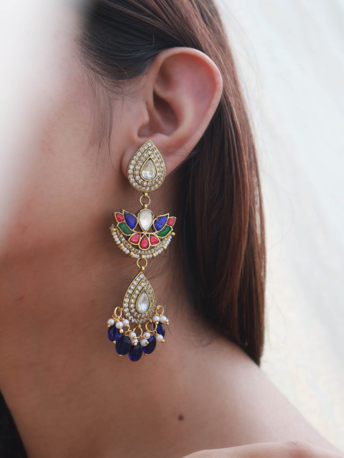 Aabish Kundan Earrings