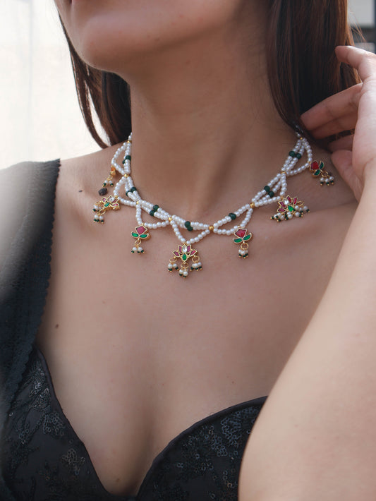 Urmi Kundan Pearl Necklace