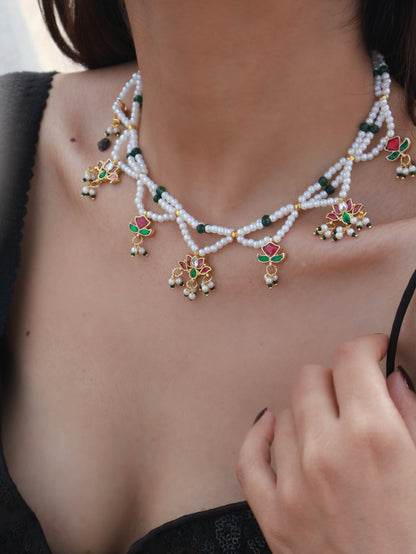 Urmi Kundan Pearl Necklace