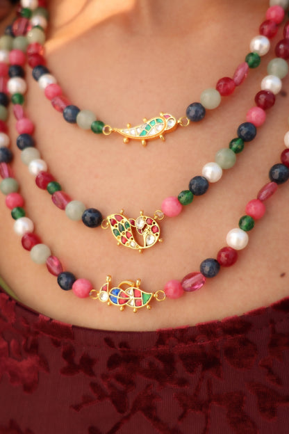 Lily peacock Layered Kundan Necklace