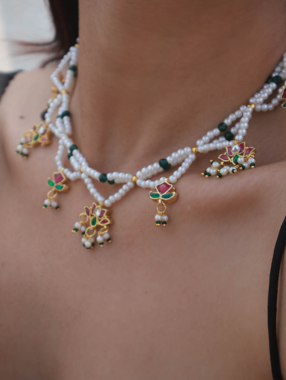 Urmi Kundan Pearl Necklace