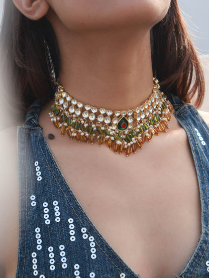 Vihana Kundan Multicoloured Necklace