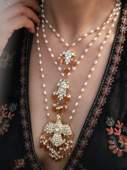 Oshika Kundan Multilayered Necklace