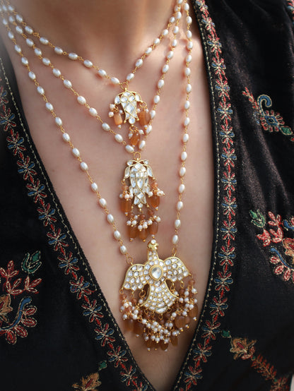 Oshika Kundan Multilayered Necklace