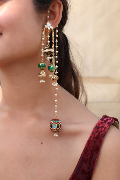 Hazel Navrattan Long Boho Earrings