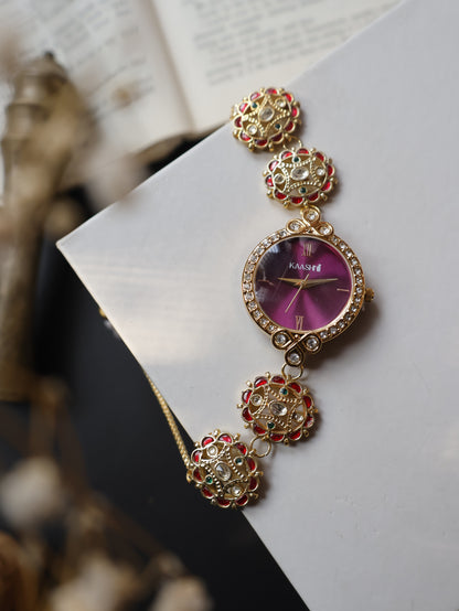 Tanak Kundan Wrist Watch