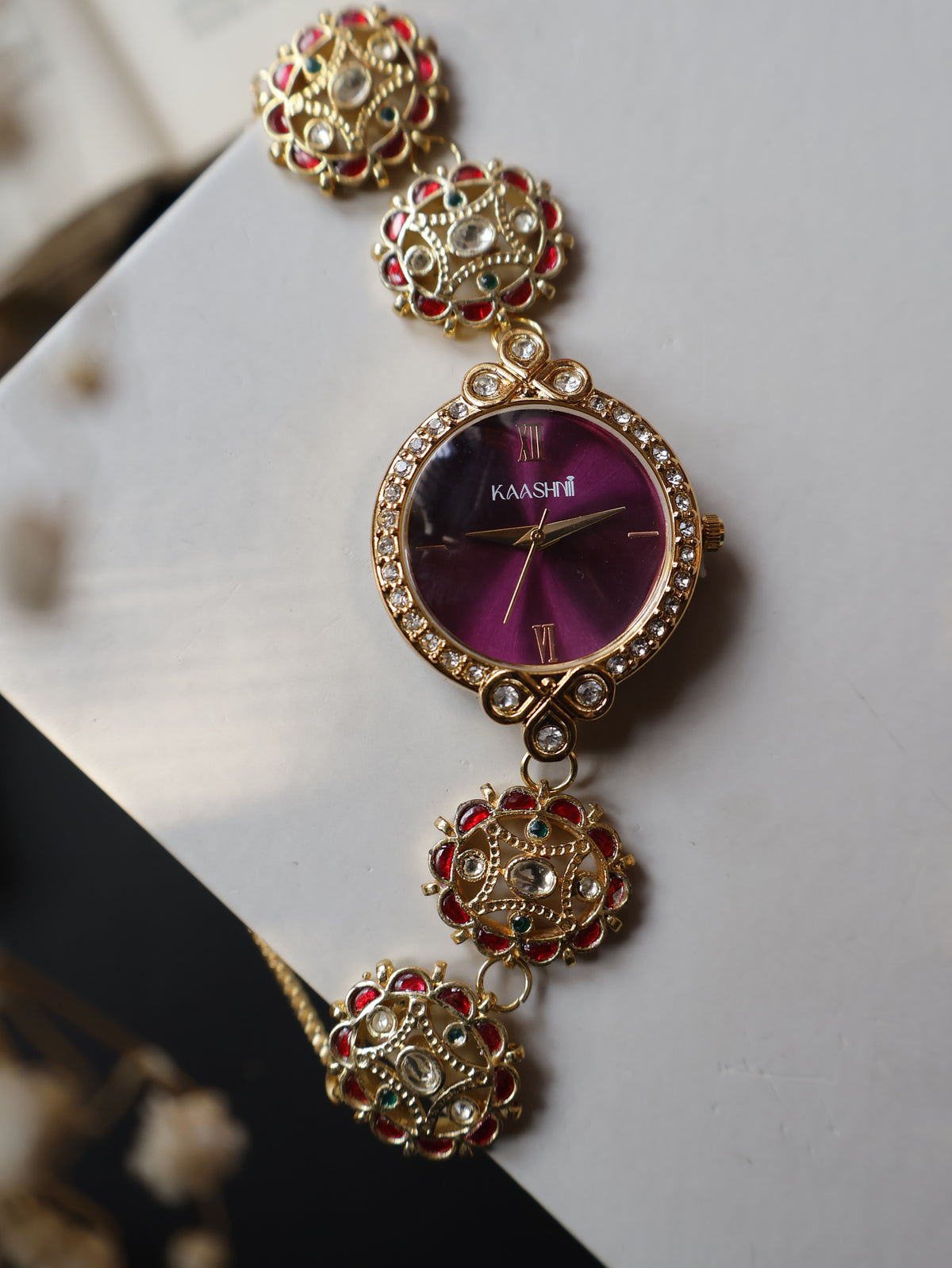 Tanak Kundan Wrist Watch
