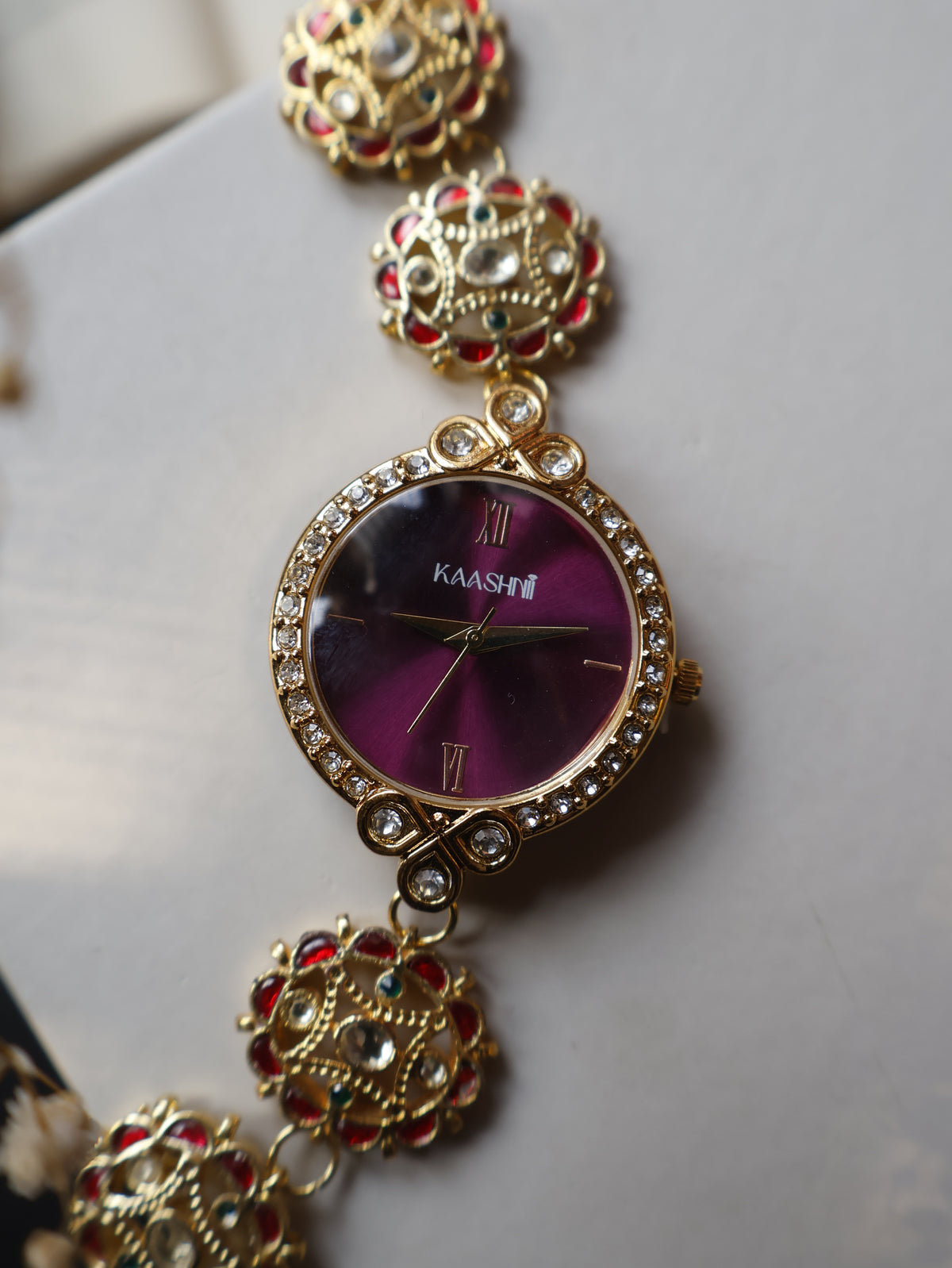 Tanak Kundan Wrist Watch