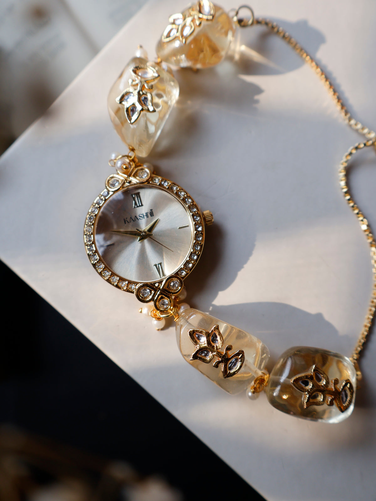 Urwa Kundan Wrist Watch