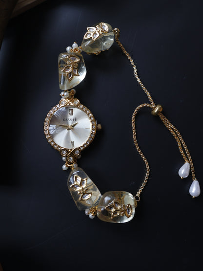 Urwa Kundan Wrist Watch