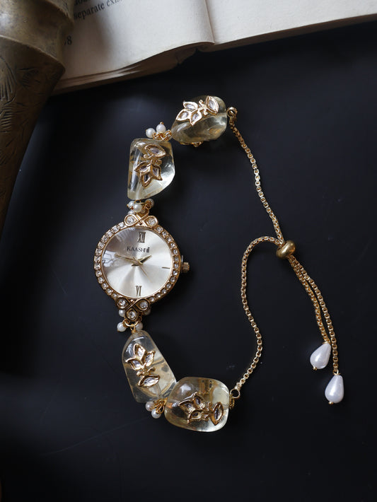 Urwa Kundan Wrist Watch