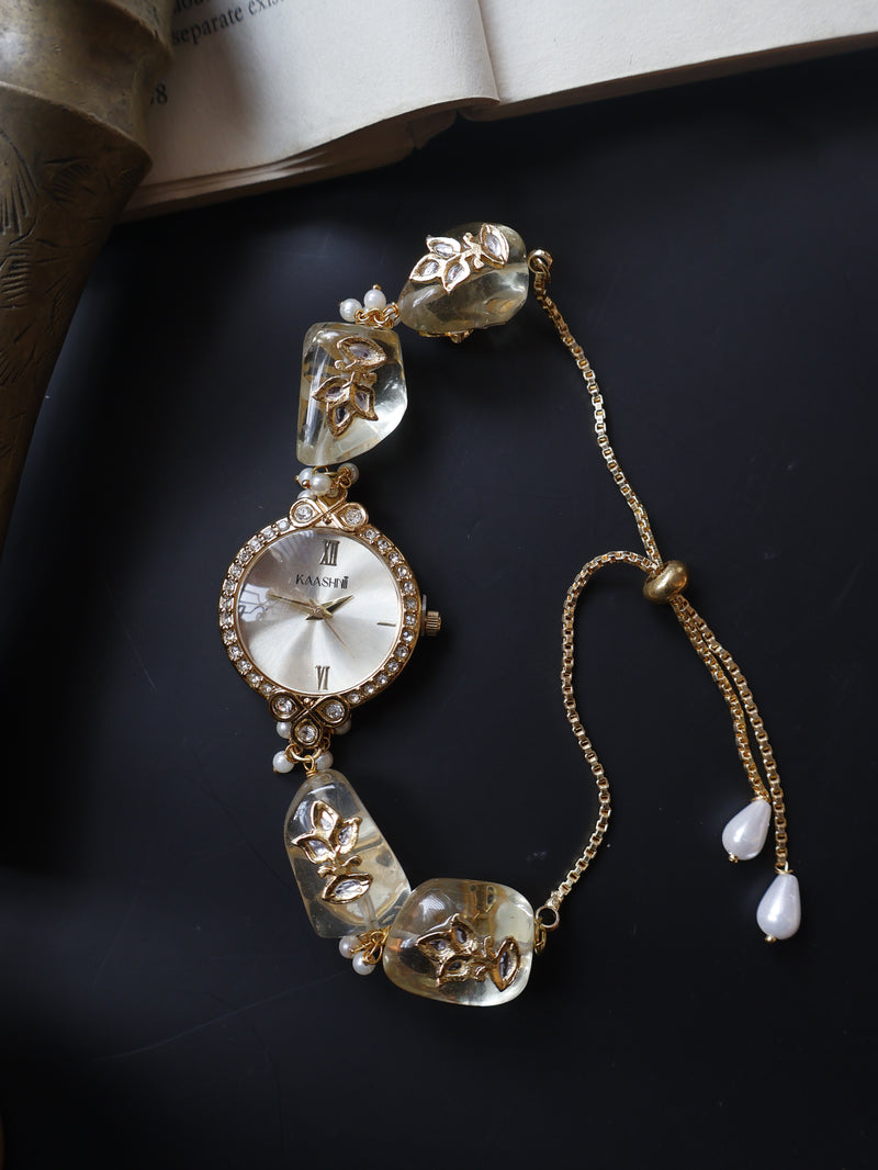 Urwa Kundan Wrist Watch