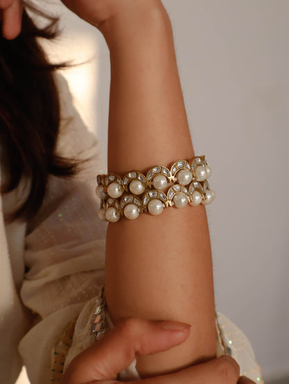 Shashi Kundan Bangles - Pair of 2