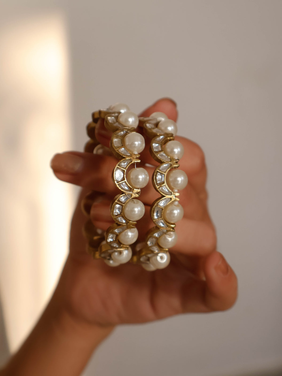 Shashi Kundan Bangles - Pair of 2
