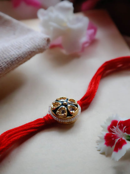 Aman Meenakari Red Rakhi