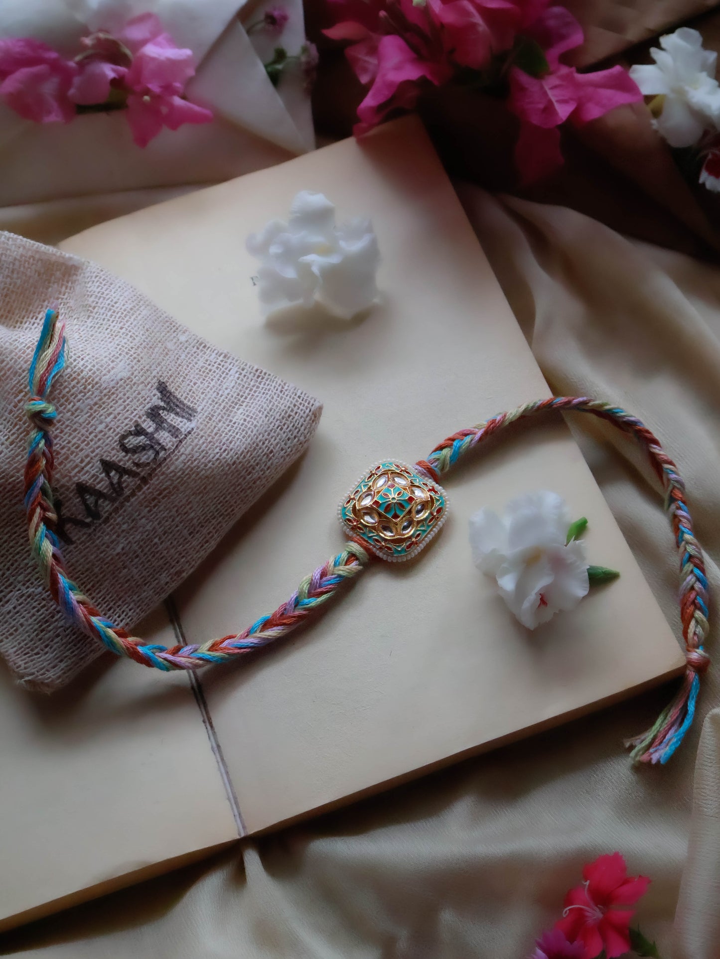 Achyut Multicolored Meenakari Rakhi