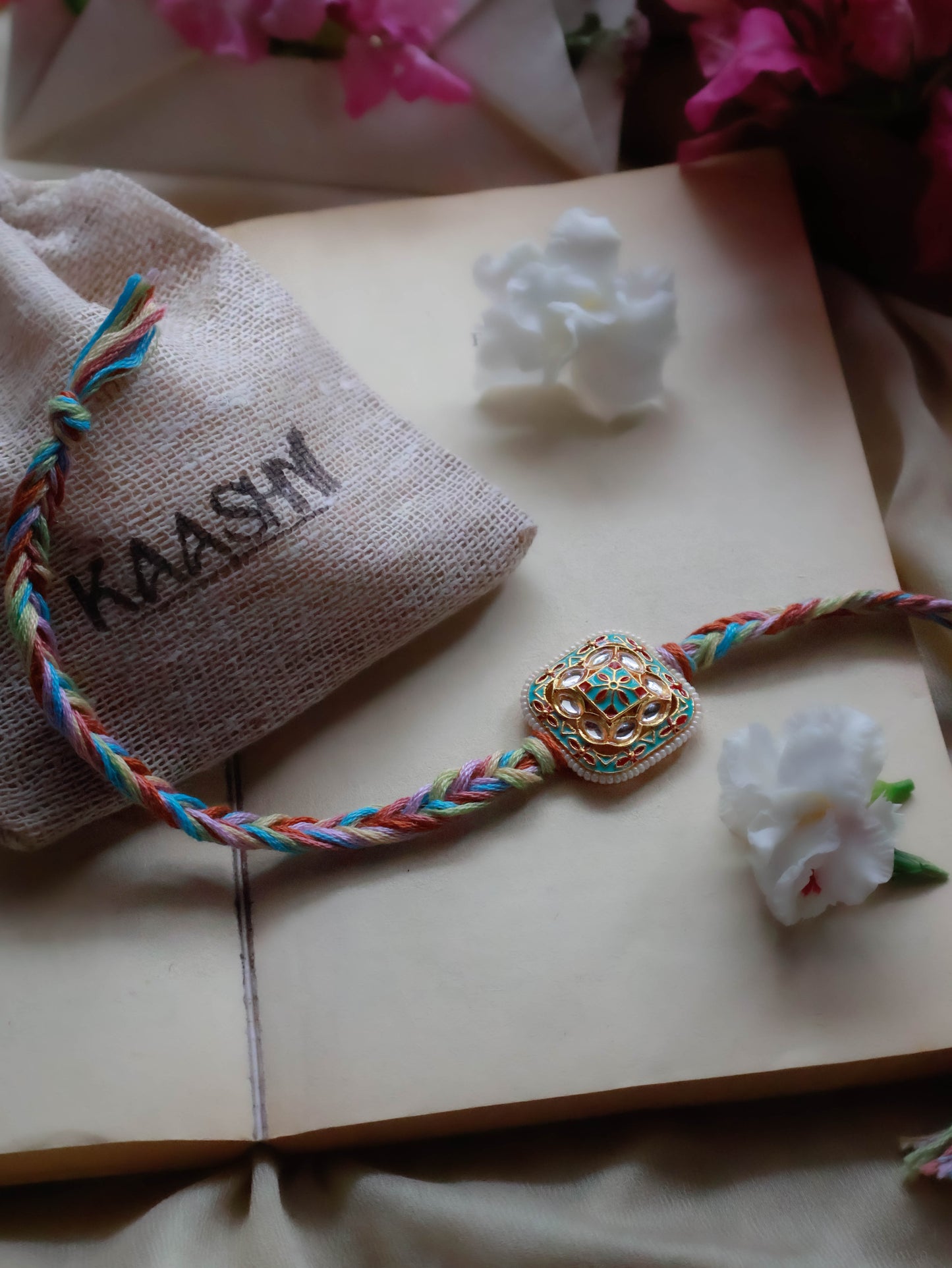 Achyut Multicolored Meenakari Rakhi