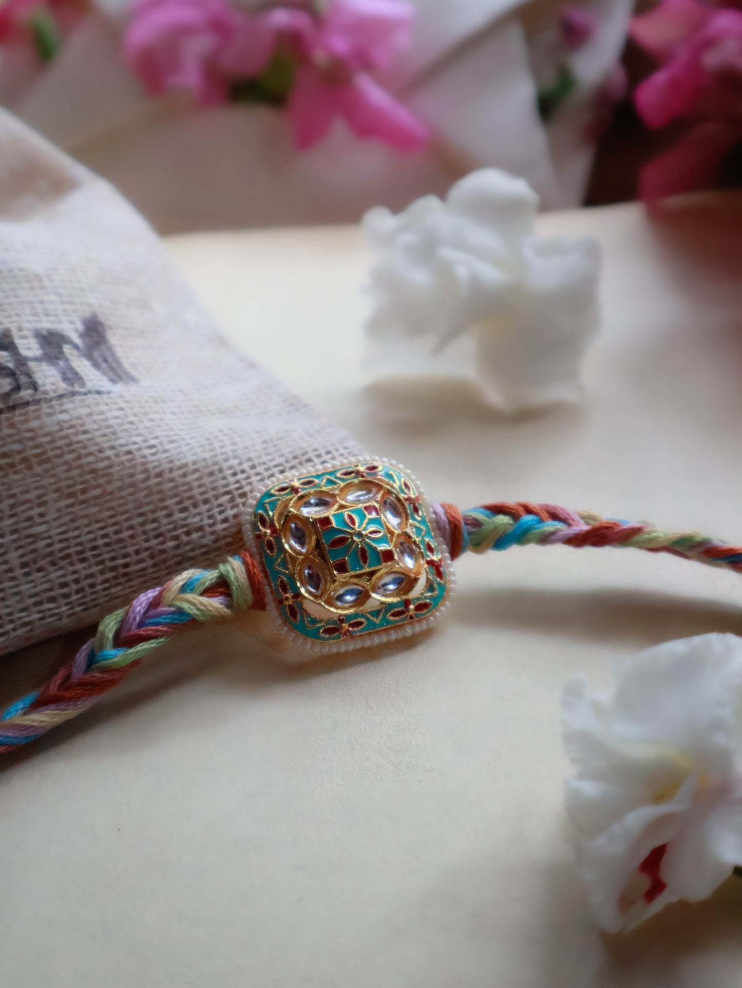 Achyut Multicolored Meenakari Rakhi