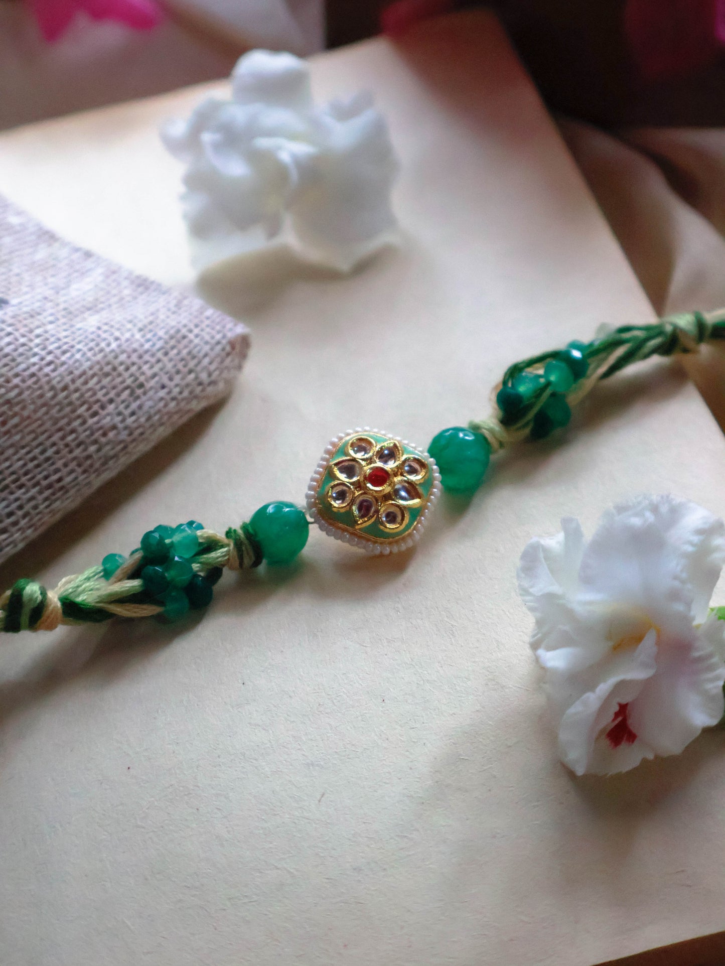 Mangal Mint Meenakari Rakhi