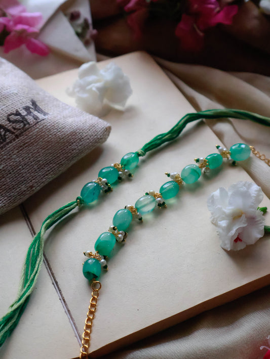 Taran Mint Rakhi-Lumba Set