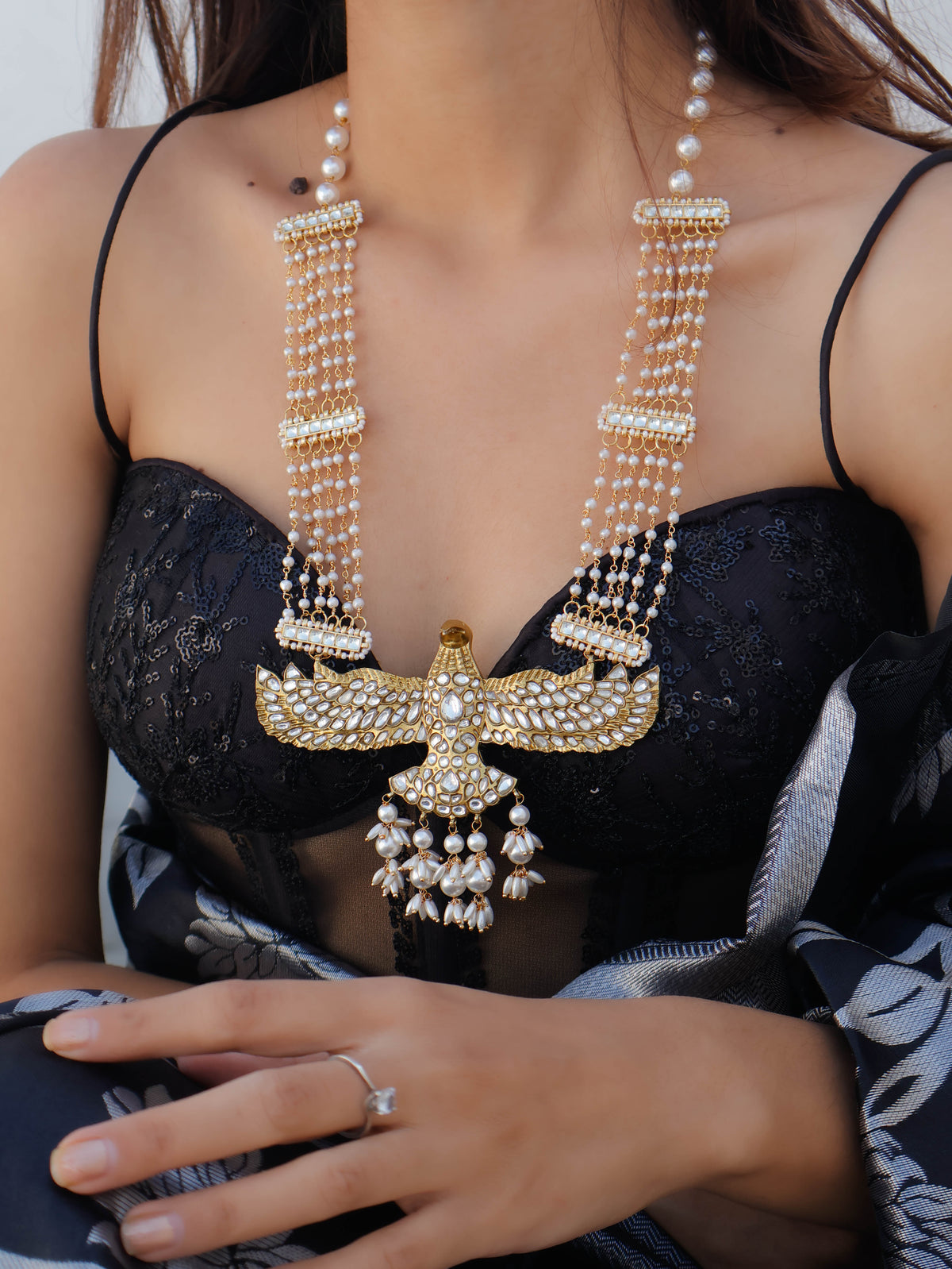 Drishti Kundan Pendant Necklace