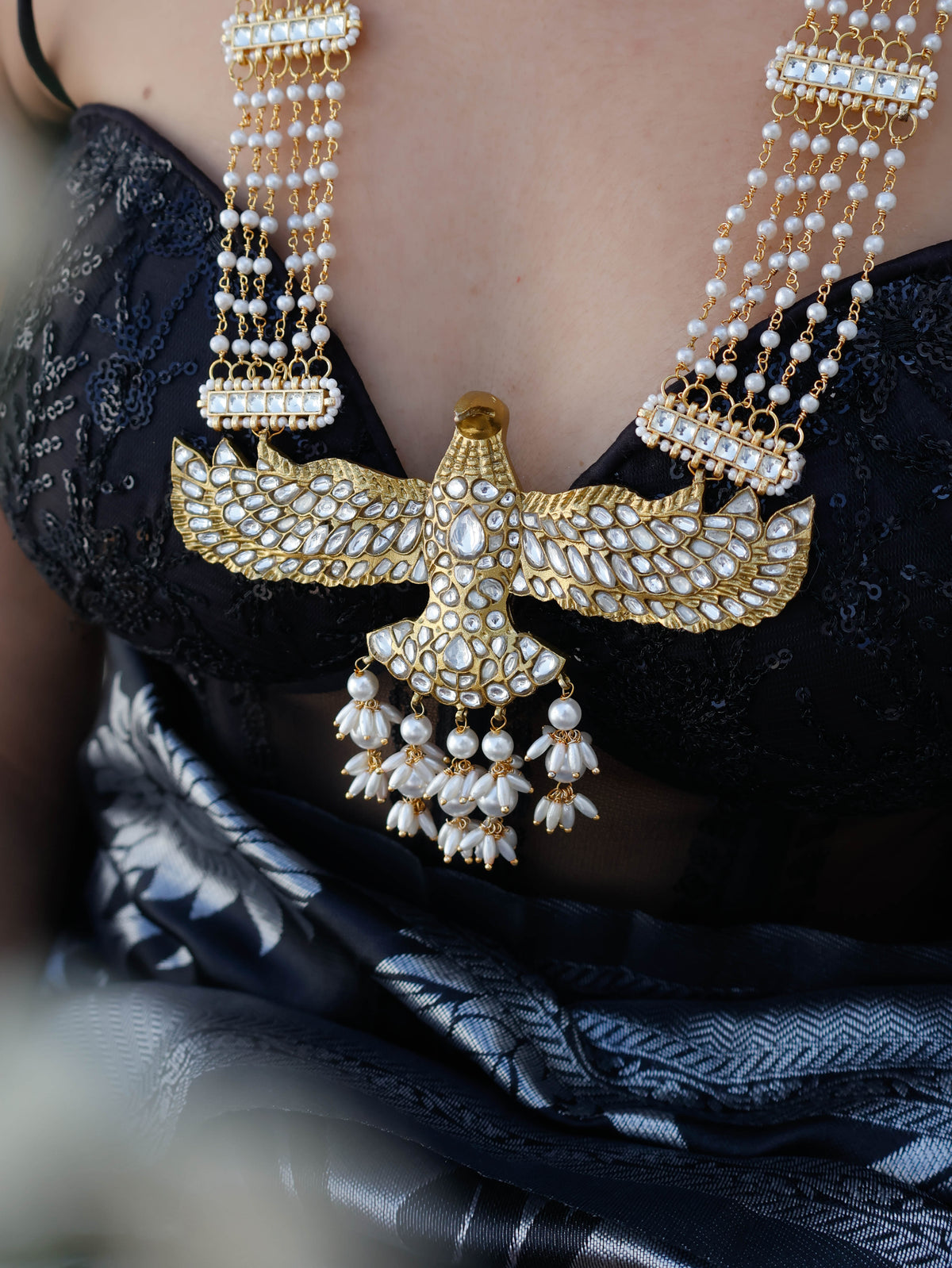 Drishti Kundan Pendant Necklace