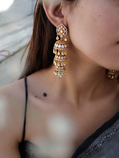 Yukti Polki Jhumka Earrings