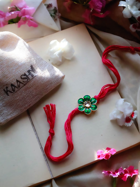Samanth Floral Pink Rakhi