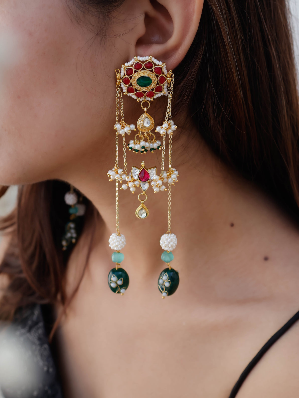 Hurrem Kundan Dangler Earrings