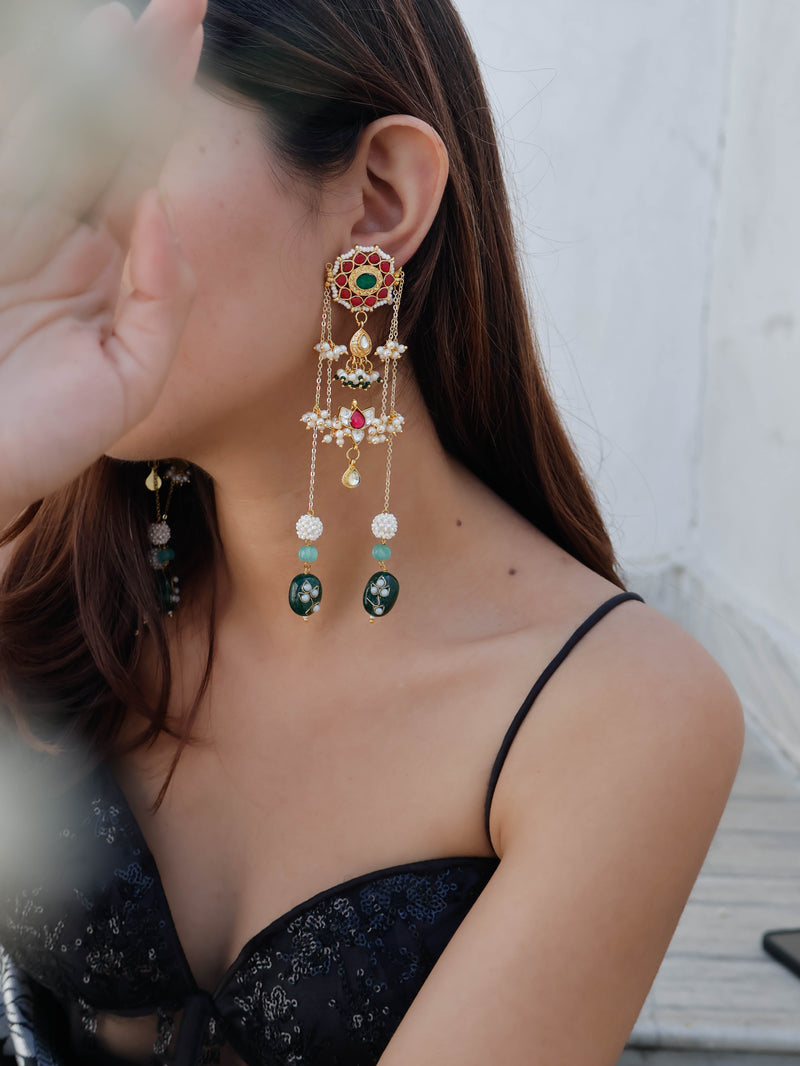 Hurrem Kundan Dangler Earrings