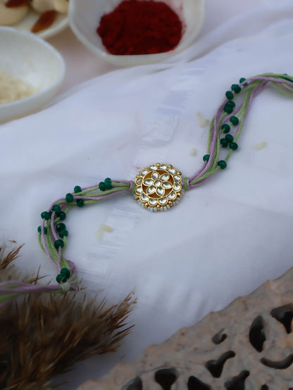 Raghu Mint Floral Rakhi
