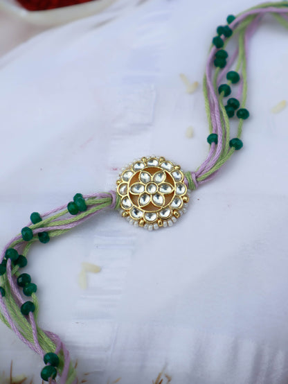 Raghu Mint Floral Rakhi
