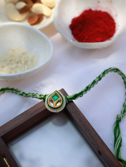 Samay Green Kundan Rakhi