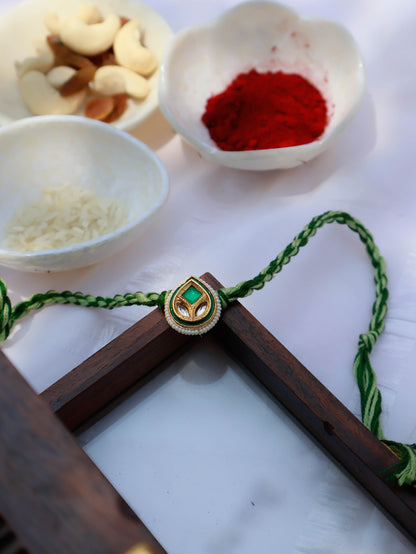 Samay Green Kundan Rakhi