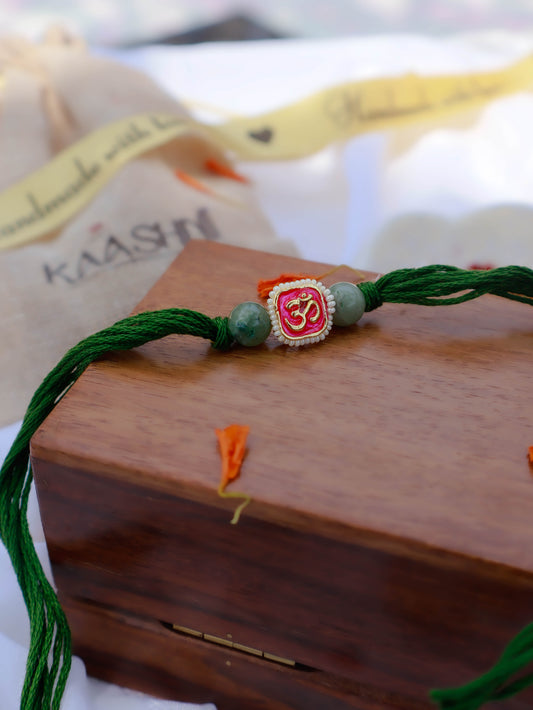Sarin Green Om Rakhi
