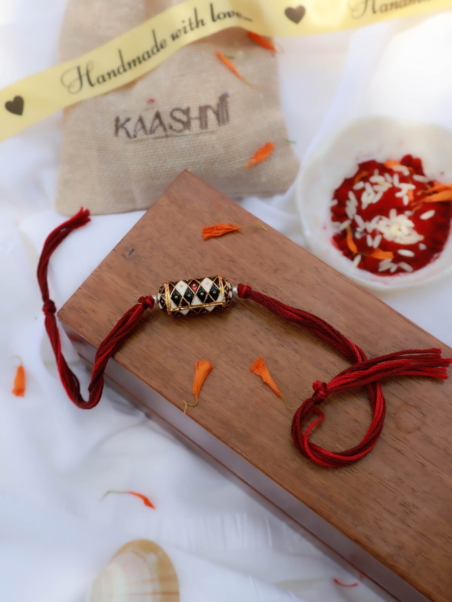 Sujal Maroon Meenakari Rakhi