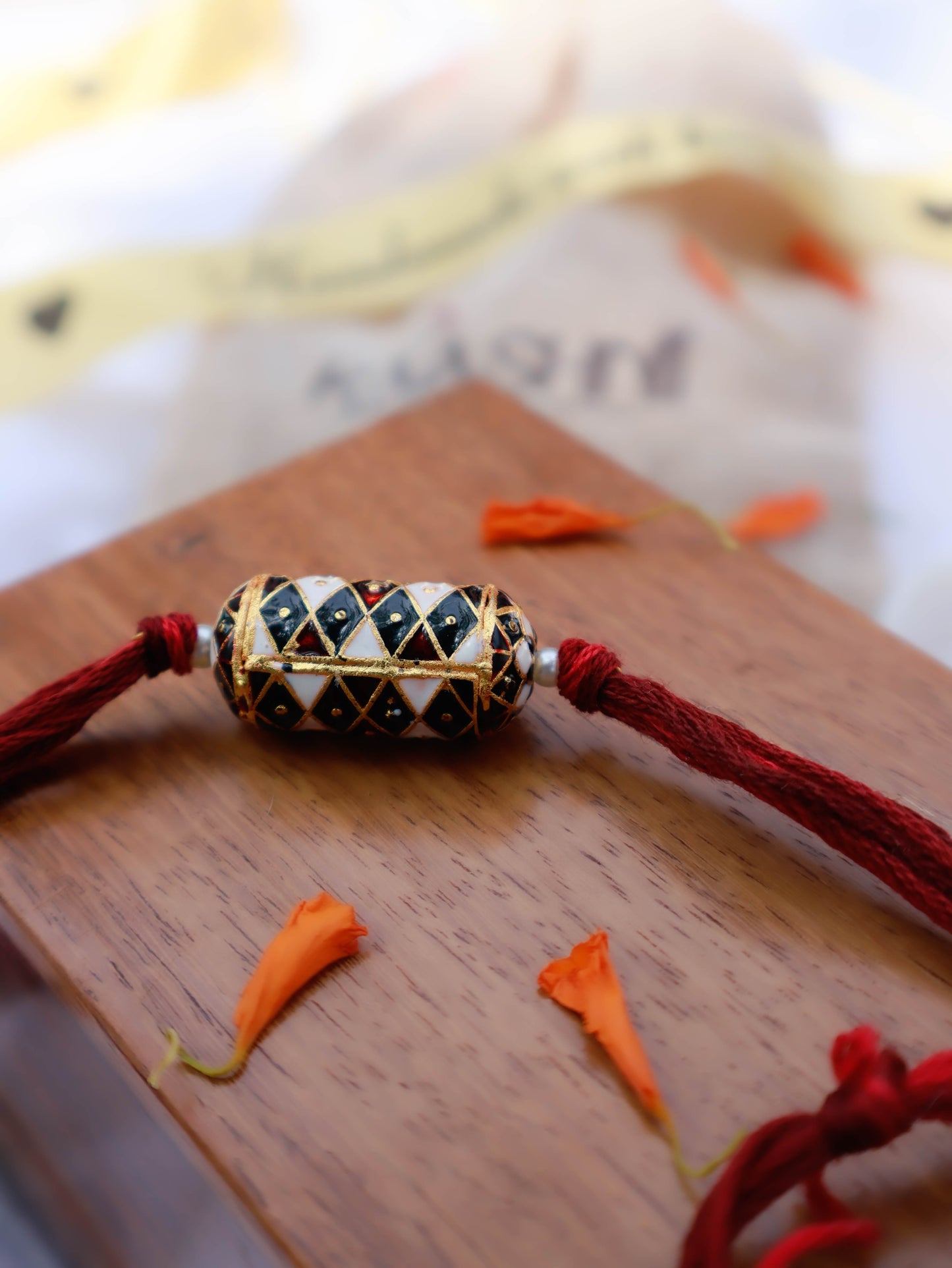 Sujal Maroon Meenakari Rakhi