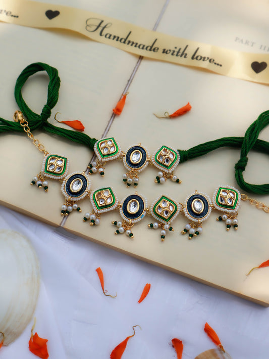 Umang Green Rakhi Lumba Set