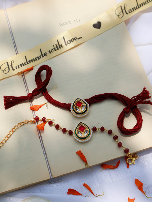 Ijay Kundan Rakhi Lumba Set