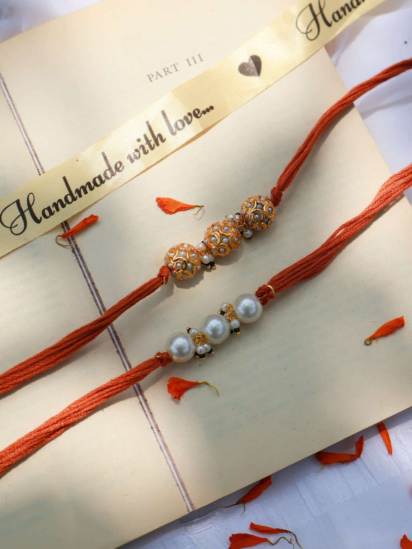 Hariharan Pearl Rakhi Set