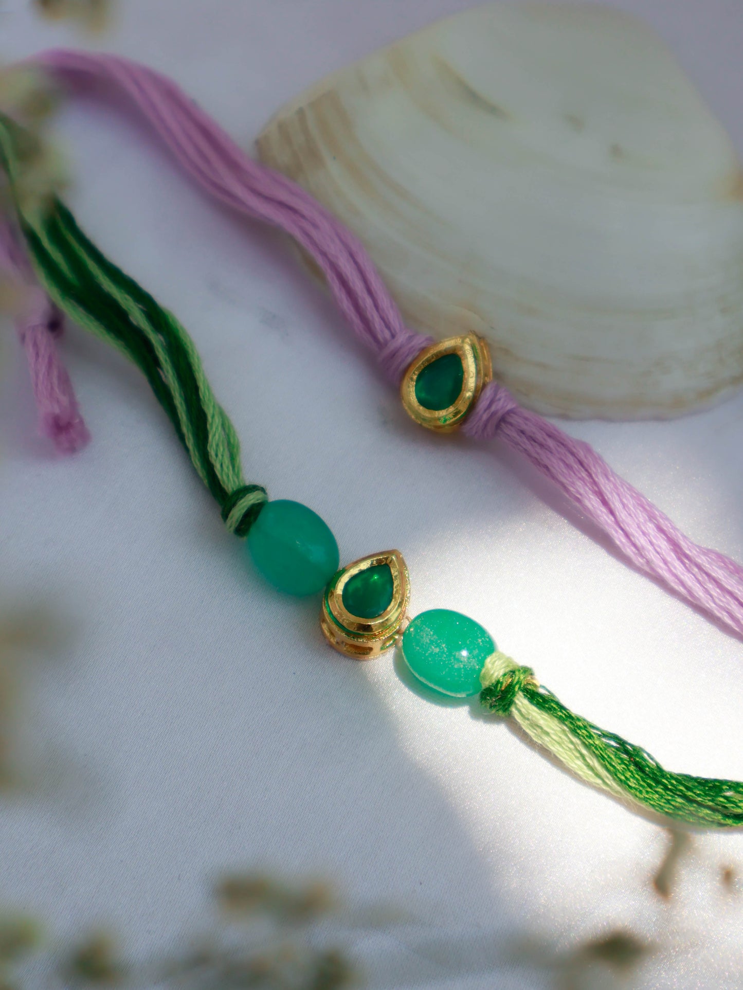 Sarin Kundan Rakhi Set