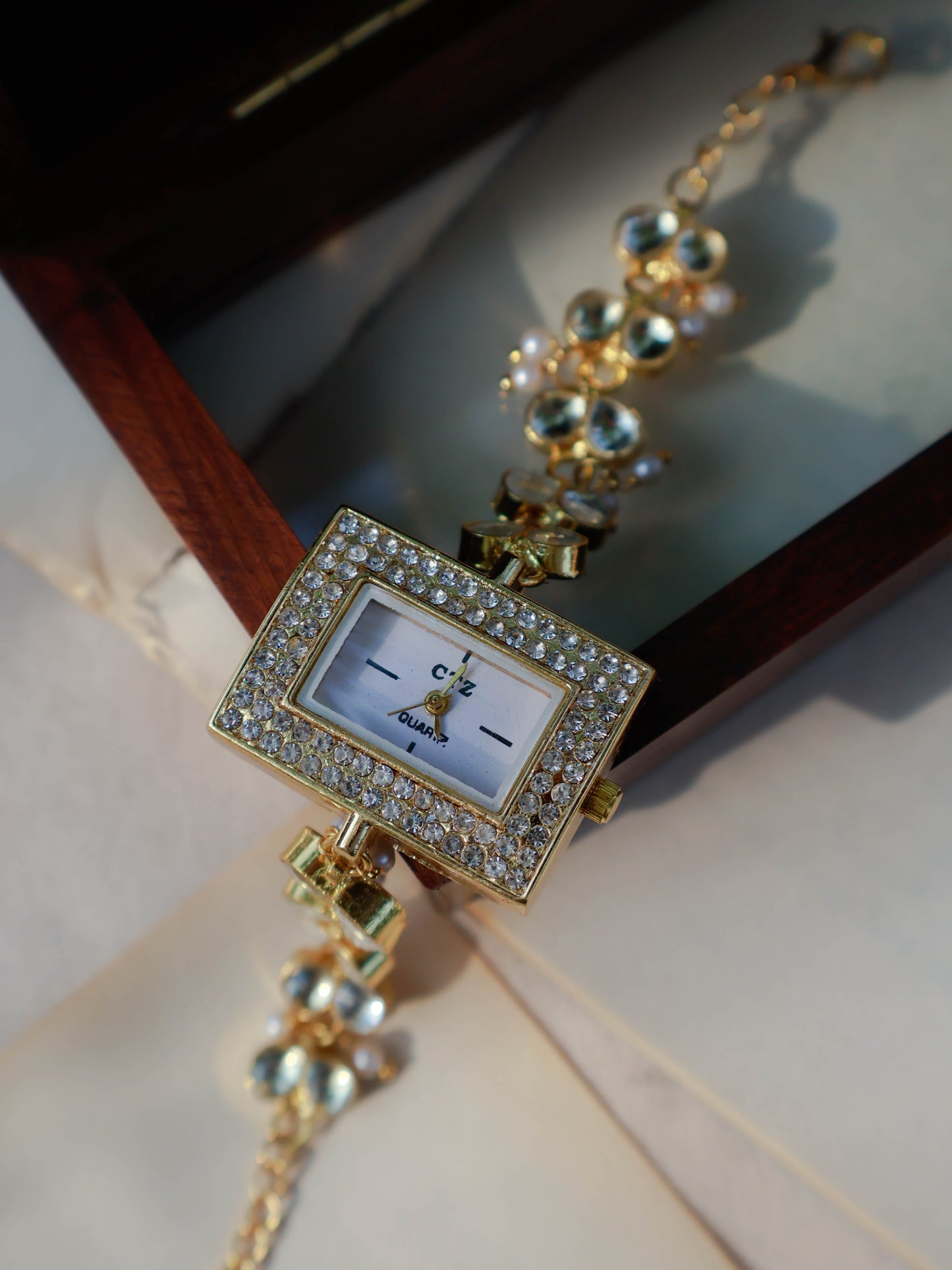 Caterina Kundan Wrist Watch