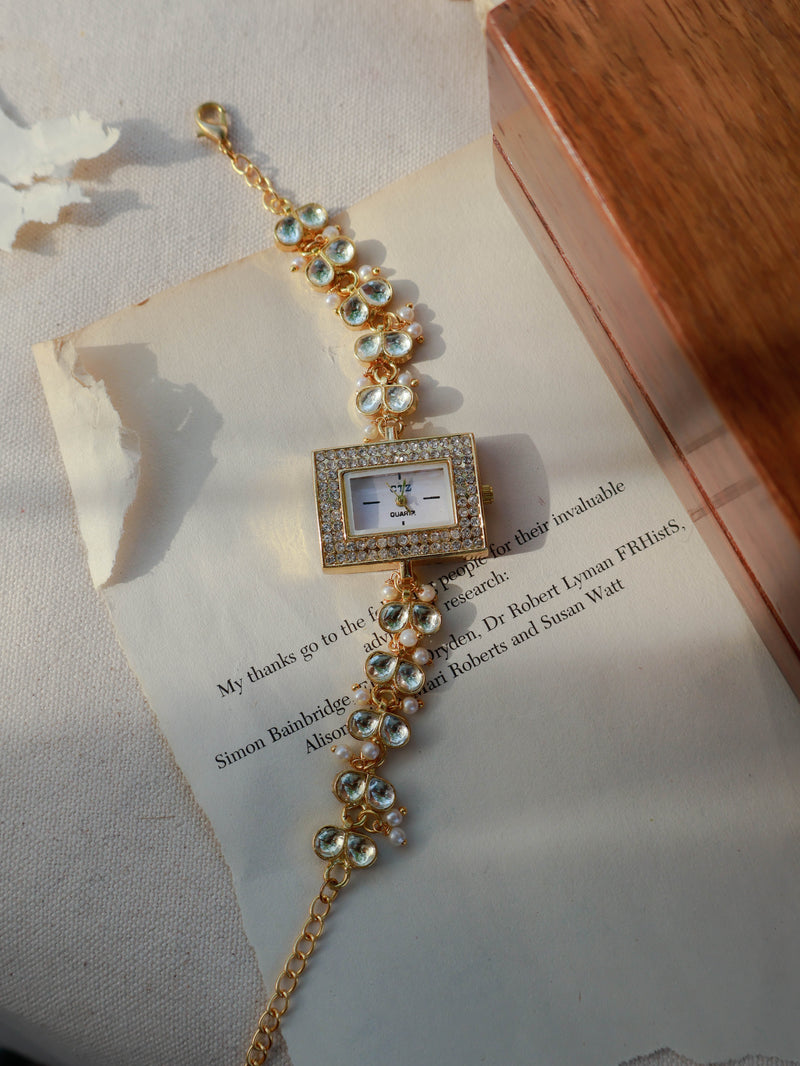 Caterina Kundan Wrist Watch